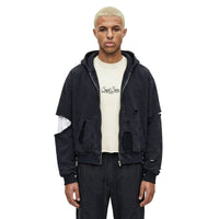 DESTROYED ZIP HOODIE DZH D2001