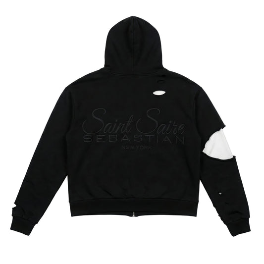 DESTROYED ZIP HOODIE DZH D2001